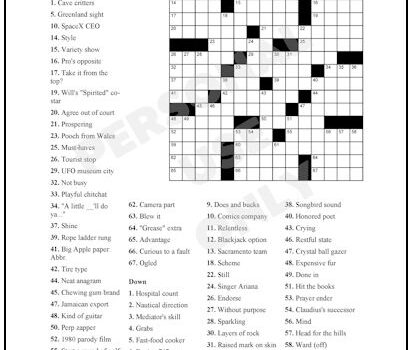 Crossword Puzzle #76