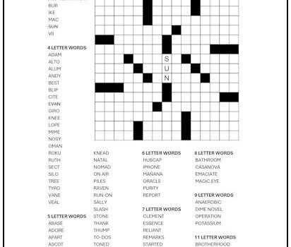 Fill-In Puzzle #18 Fill-In Puzzle #18