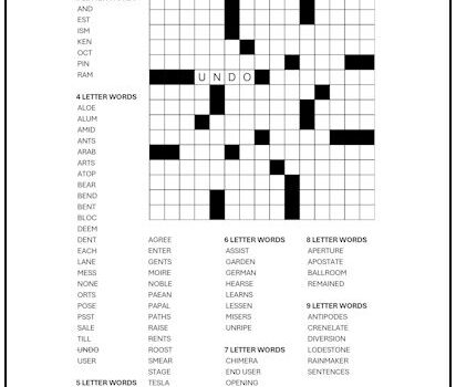 Fill-In Puzzle #19 Fill-In Puzzle #19