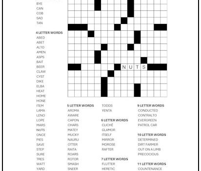 Fill-In Puzzle #21 Fill-In Puzzle #21