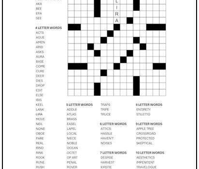 Fill-In Puzzle #24 Fill-In Puzzle #24