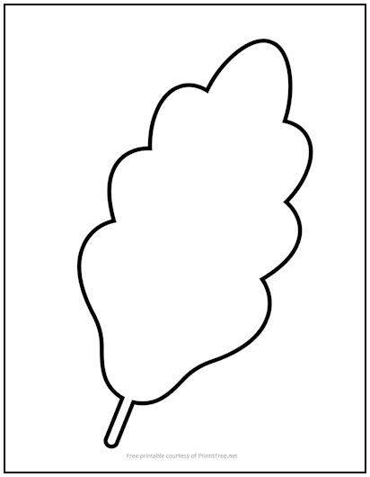 Autumn Leaf Cutout Shape Large