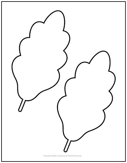Autumn Leaf Cutout Shapes Medium