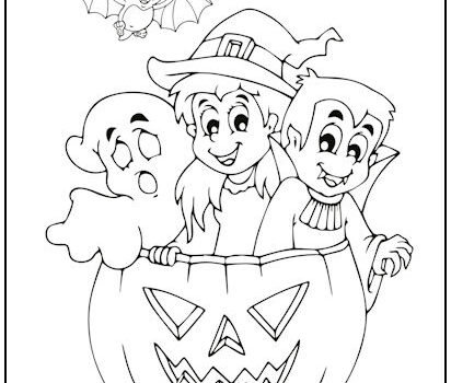 Halloween Gang Coloring Page Halloween Gang Coloring Page