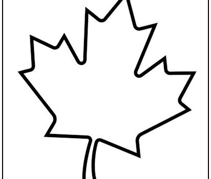 Maple Leaf Cutout Shape Large Maple Leaf Cutout Shape Large