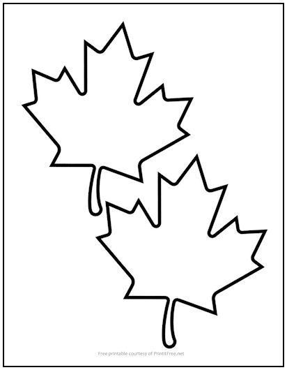 Maple Leaf Cutout Shapes Medium