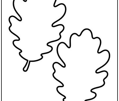 Oak Leaf Cutout Shapes Medium Oak Leaf Cutout Shapes Medium