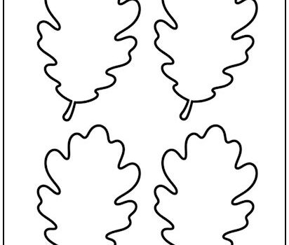 Oak Leaf Cutout Shapes Small Oak Leaf Cutout Shapes Small