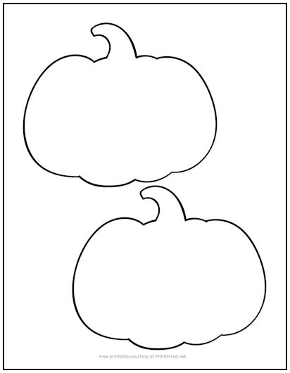 Halloween Pumpkins Cutout Shapes Medium