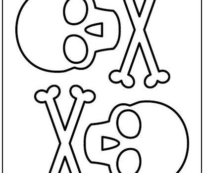 Skull and Crossbones Cutout Shapes Medium Skull and Crossbones Cutout Shapes Medium