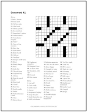 Crossword Puzzle #1
