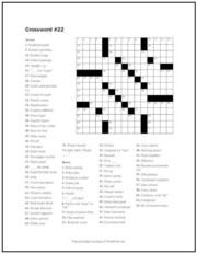 Free Printable Crossword Puzzles | Page 2 | Print it Free