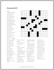 Free Printable Crossword Puzzles | Page 3 | Print it Free