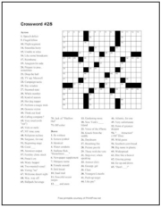 Free Printable Crossword Puzzles | Page 3 | Print it Free