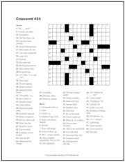 Free Printable Crossword Puzzles | Page 3 | Print it Free