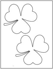Three Leaf Clover Cutout Shapes Medium
