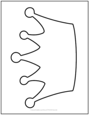 Regal Crown Cutout Shape Large