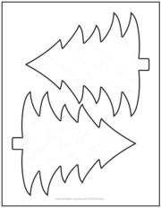 Evergreen Fir Tree Cutout Shapes Medium