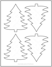 Evergreen Fir Tree Cutout Shapes Small