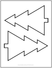 Evergreen Tree Cutout Shapes Medium