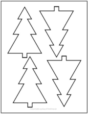 Evergreen Tree Cutout Shapes Small