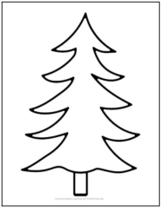 Evergreen Pine Tree Cutout Shape Large