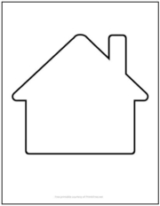 House Outline Cutout Shape Large
