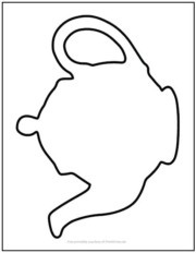 Teapot Cutout Shape Large