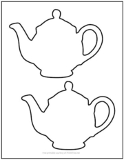 Teapot Cutout Shapes Medium