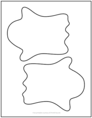 Scary Ghost No Eyes Cutout Shapes Medium