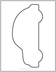 Automobile Cutout Shape Large