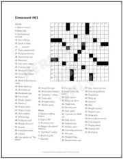 Crossword Puzzle #61